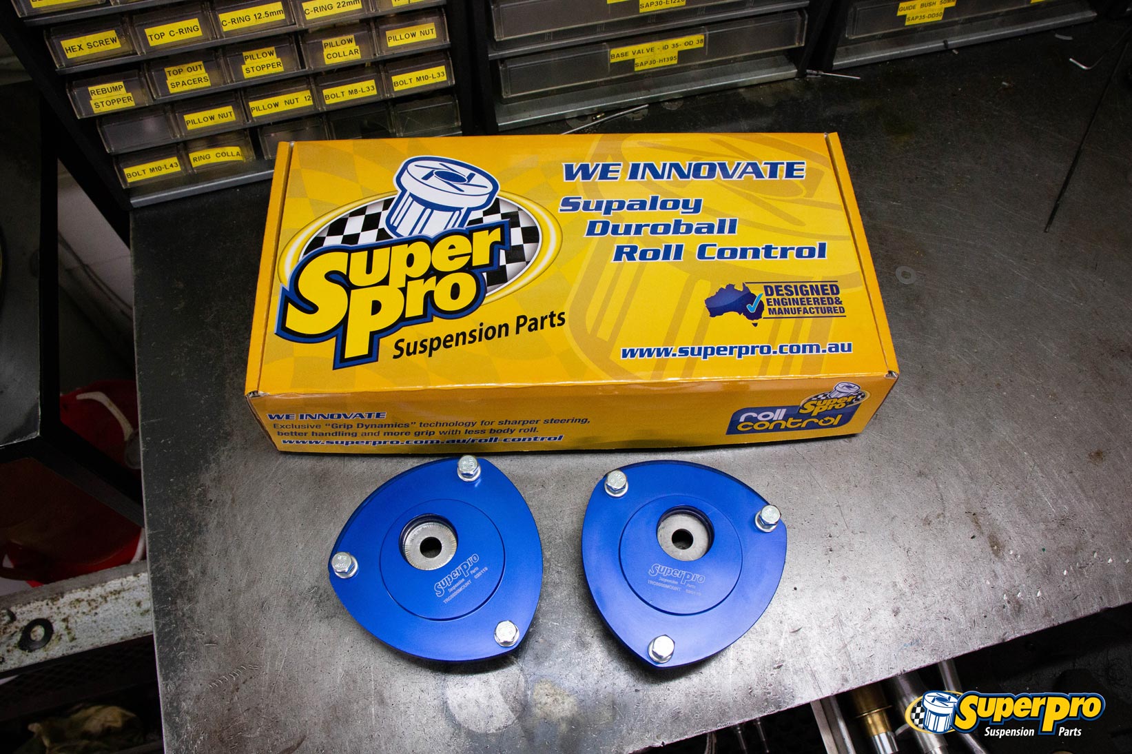 SuperPro VAG MQB Offset Strut Mounts